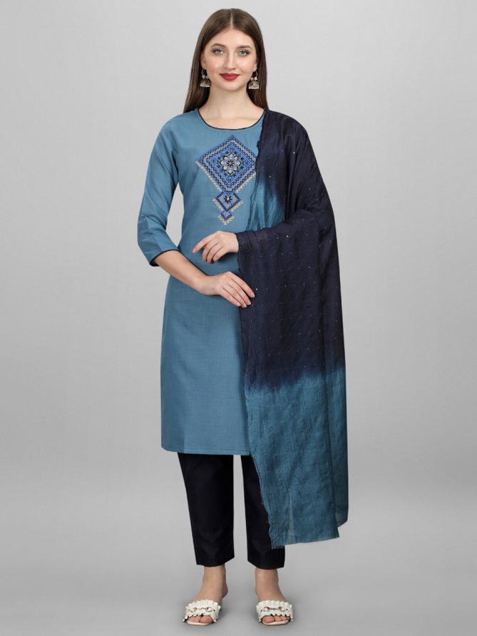 Tc Kite Cotton Designer Regular Wear Kurti Pant And Dupatta Collection